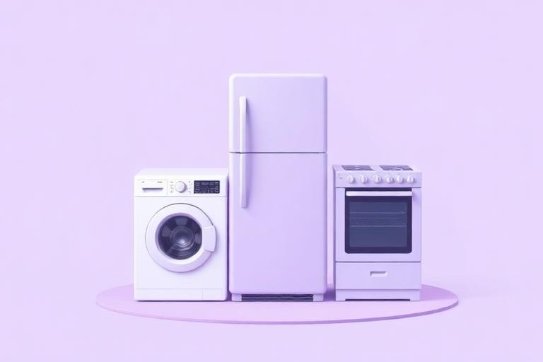 Lave-linge, réfrigérateur et four